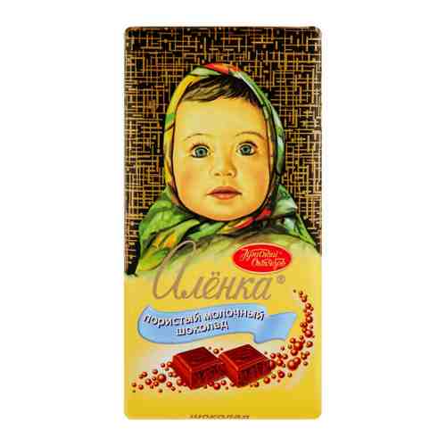 Шоколад Аленка Красный Октябрь молочный пористый 95 г арт. 3054100
