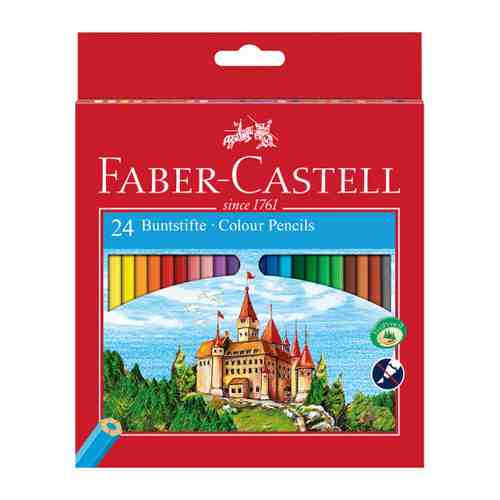 Карандаши цветные Faber-Castell Замок 24 цвета арт. 3512748