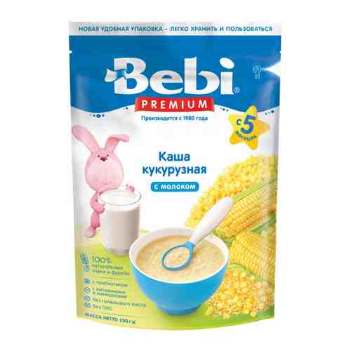 Каша Bebi Premium кукурузная с 5 месяцев 200 г арт. 3516506