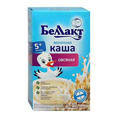 Каша Беллакт овсяная молочная быстрорастворимая с 5 месяцев 200 г арт. 3379634