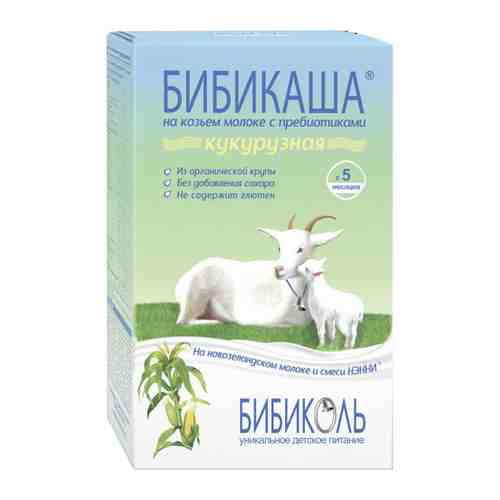 Каша Бибиколь БибиКаша кукурузная на козьем молоке быстрорастворимая с 5 месяцев 200 г арт. 3281702