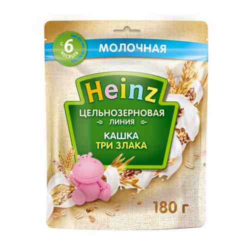 Каша Heinz 3 злака молочная быстрорастворимая с 6 месяцев 180 г арт. 3339805