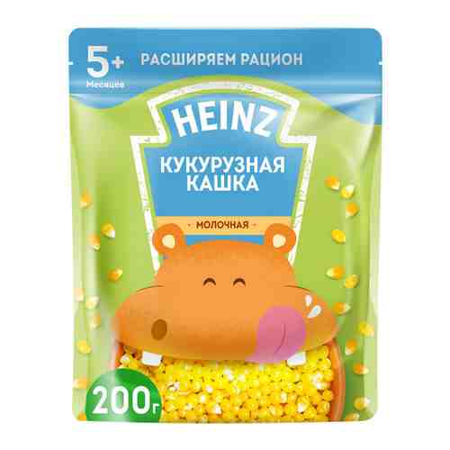 Каша Heinz кукурузная молочная быстрорастворимая омега-3 с 5 месяцев 200 г арт. 3372813