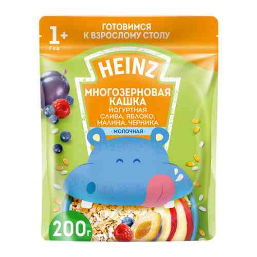 Каша Heinz Любопышки безмолочная йогуртная быстрорастворимая с 12 месяцев 200 г арт. 3347884