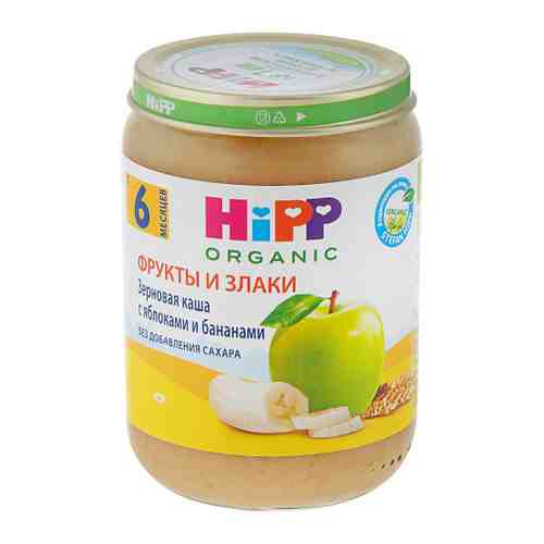 Каша HiPP Зерновая яблоко банан пюре 190 г арт. 3348048