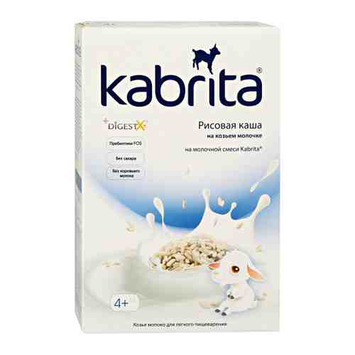 Каша Kabrita рисовая на козьем молоке быстрорастворимая с 4 месяцев 180 г арт. 3309404