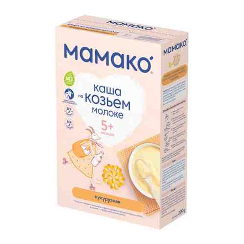 Каша Мамако кукурузная на козьем молоке быстрорастворимая с 5 месяцев 200 г арт. 3228197