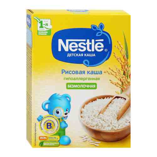 Каша Nestle рисовая безмолочная быстрорастворимая с 4 месяцев 200 г арт. 3392806