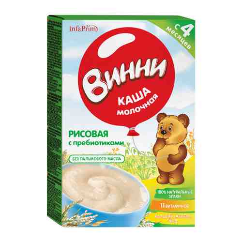 Каша Винни рисовая молочная с 4 месяцев 200 г арт. 3454660