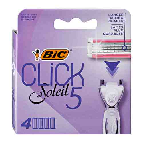Кассеты сменные для бритья Bic Click Soleil 5 (4 штуки) арт. 3518813