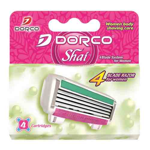 Кассеты сменные для бритья Dorco Shai 4 женские 4 штуки арт. 3498061