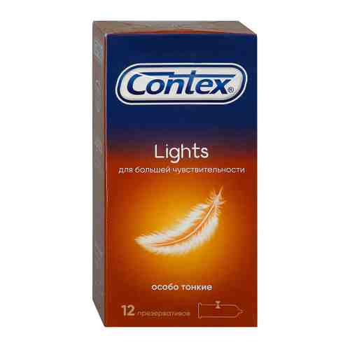 Презервативы Contex Lights особо тонкие для максимальной чувствительности 12 штук арт. 3352672