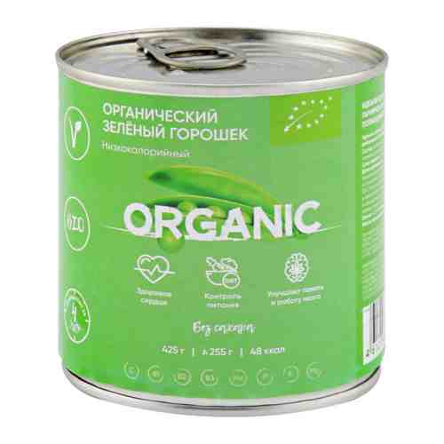 Горошек Organic Around зеленый Изысканный органический низкокаллорийный 425 г арт. 3505857