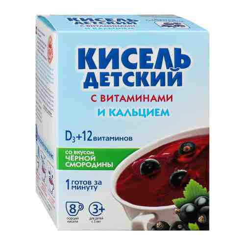 Кисель Витошка для детей с витаминами и кальцием со вкусом черной смородины 8 штук по 25 г арт. 3485252
