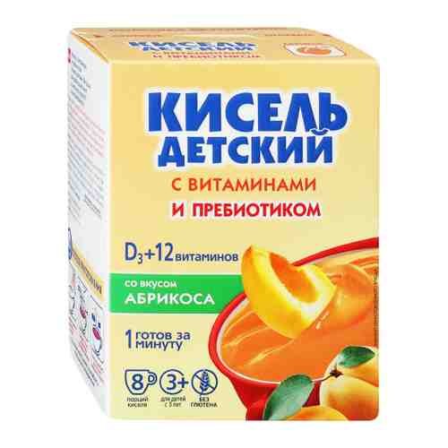 Кисель Витошка для детей с витаминами и пребиотиком со вкусом абрикоса 8 штук по 25 г арт. 3485247