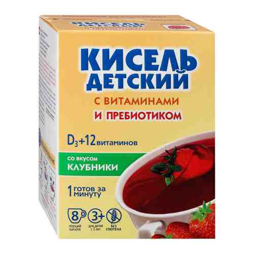 Кисель Витошка для детей с витаминами со вкусом клубники 8 штук по 25 г арт. 3485235