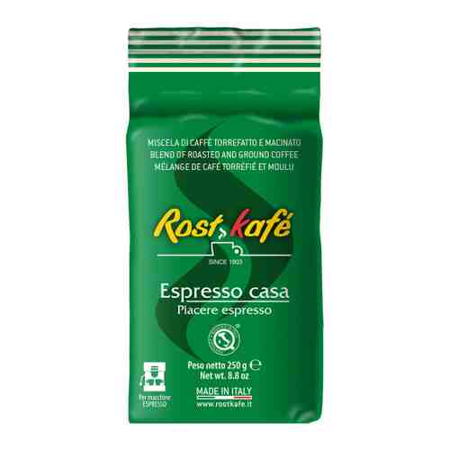 Кофе Rostkafe Espresso Casa молотый 250 г арт. 3480098