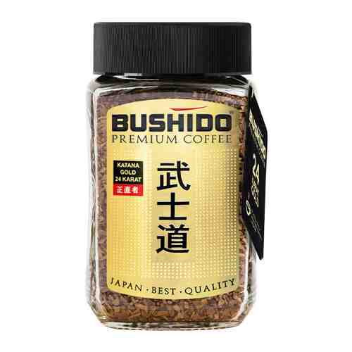 Кофе Bushido Katana Gold Karat 24 растворимый сублимированный 100 г арт. 3366581