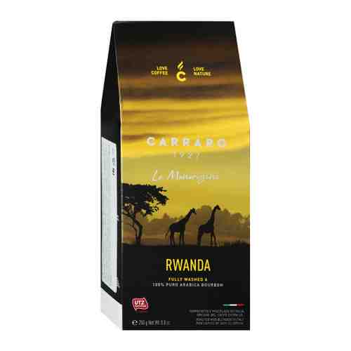 Кофе Carraro Rwanda Arabica 100% молотый 250 г арт. 3447136
