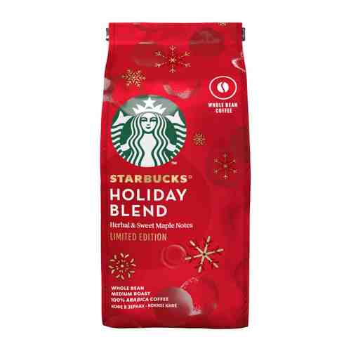 Кофе Starbucks Holiday Blend Limited Edition в зернах 190 г арт. 3411719