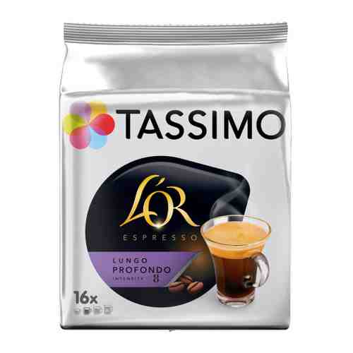 Кофе Tassimo L'or Espresso Lungo Profondo молотый 16 капсул по 8 г арт. 3395844