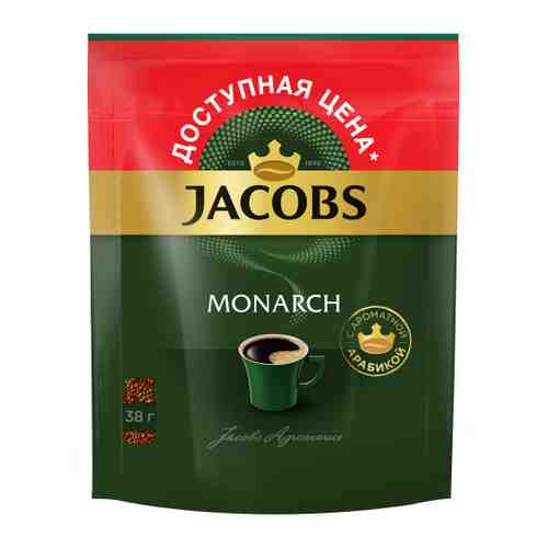 Кофе Jacobs Monarch растворимый сублимированный 38 г арт. 3414974