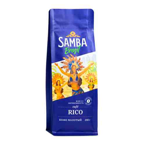 Кофе Samba Cafe Brasil Rico молотый 250 г арт. 3402365