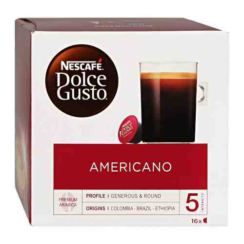 Кофе Nescafe Dolce Gusto Американо 16 капсул по 8 г арт. 3060497