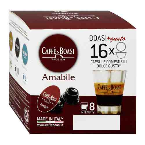 Кофе Caffe Boasi Amabile Dolce Gusto 16 капсул по 7 г арт. 3480096