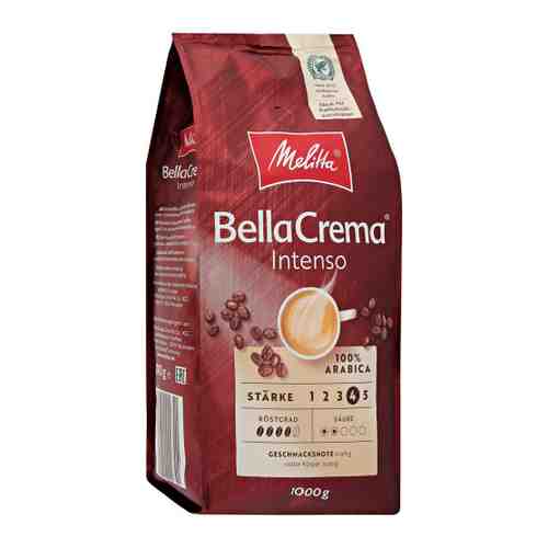 Кофе Melitta БеллаКрема Интенсо натуральный жареный в зернах 1 кг арт. 3496127