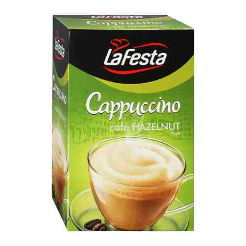 Напиток La Festa Cappuccino кофейный порционный растворимый орех 10 пакетиков по 12.5 г арт. 3384007