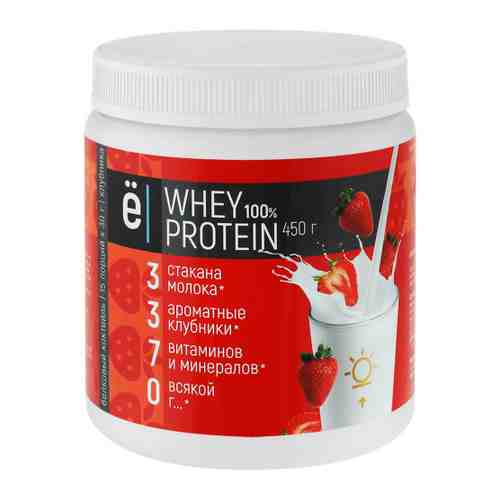 Коктейль Ёбатон белковый Whey protein со вкусом клубники 450 г арт. 3520736