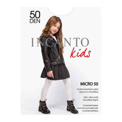 Колготки детские Incanto Micro Bianco тонкие 50 den рост 152-158 см арт. 3414035