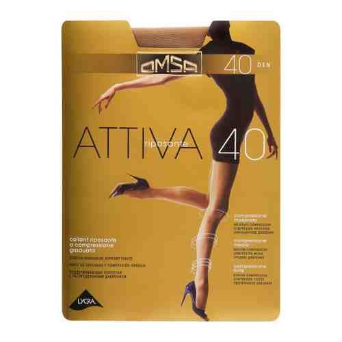 Колготки Omsa Attiva Caramello размер 2-S 40 den арт. 3125640