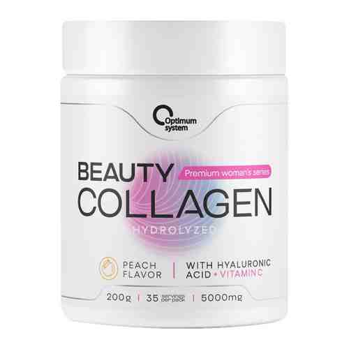 Коллаген Optimum System Collagen Beauty Powder peach 200 г арт. 3457385