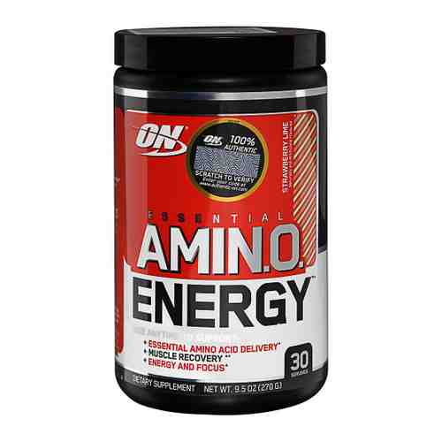 Комплекс аминокислотный Optimum Nutrition Amino Energy Клубника Лайм 270 г арт. 3392554