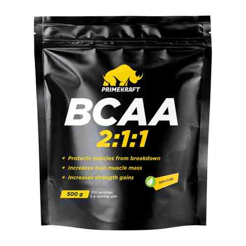 Комплекс аминокислотный Prime Kraft BCAA 2:1:1 с нейтральным вкусом pure 500 г арт. 3488089