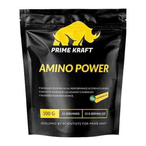Комплекс предтренировочный Prime Kraft Amino Power со вкусом Арбуз 500 г арт. 3488122
