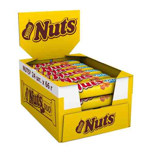 Батончик Nestle Nuts шоколадный 24 штуки по 66 г арт. 3406466