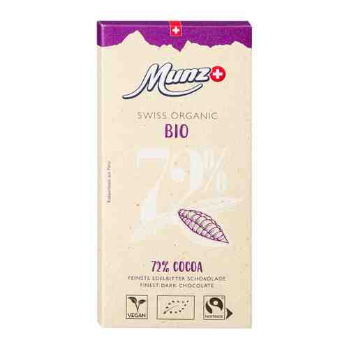 Шоколад Munz Organic горький какао 72% 100 г арт. 3507532