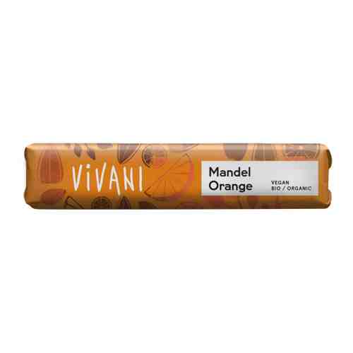 Шоколад Vivani молочный на рисовом молоке с апельсином и миндалем 35 г арт. 3360873