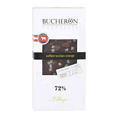 Шоколад Bucheron горький с зернами кофе и апельсином 72% 100 г арт. 3282177