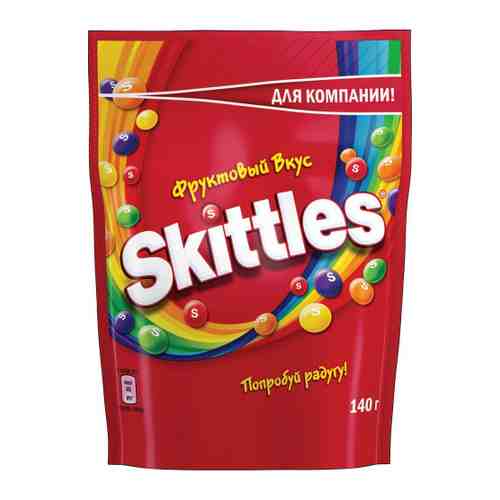 Драже Skittles Фрукты в разноцветной глазури 140 г арт. 3454960