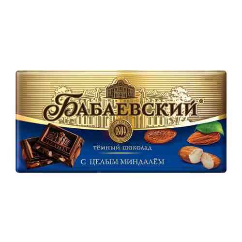 Шоколад Бабаевский с целым миндалем темный 200 г арт. 3054496