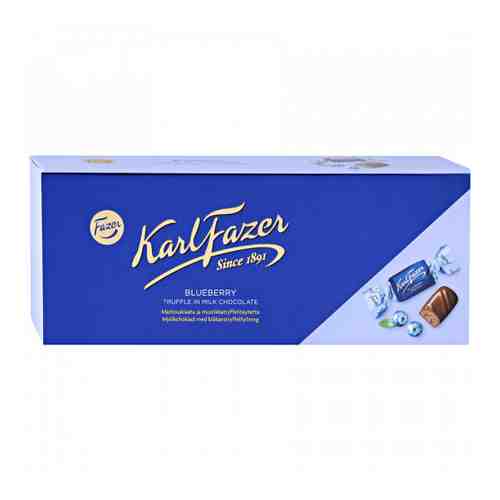 Конфеты Fazer из молочного шоколада c трюфельной начинкой со вкусом черники 270 г арт. 3359497