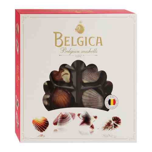 Конфеты Belgica Seashells с начинкой пралине 250 г арт. 3409728