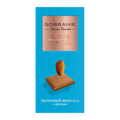 Шоколад Sobranie молочный с орехами 90 г арт. 3401921