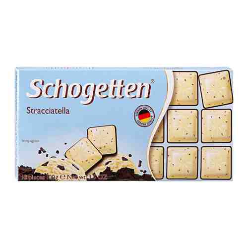 Шоколад Schogetten белый с обжаренными кусочками зерен какао и темным шоколадом 100 г арт. 3398518