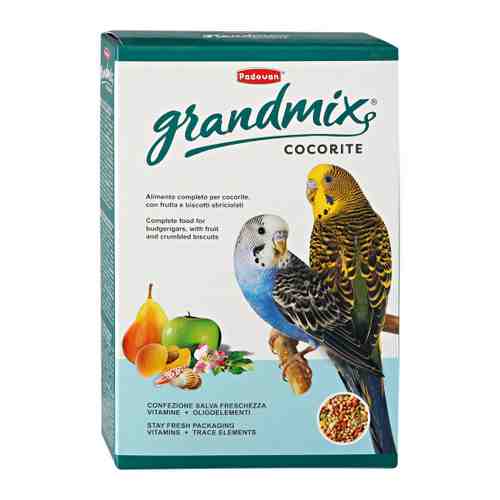 Корм Padovan Cocorite GrandMix для волнистых попугайчиков 400 г арт. 3127869