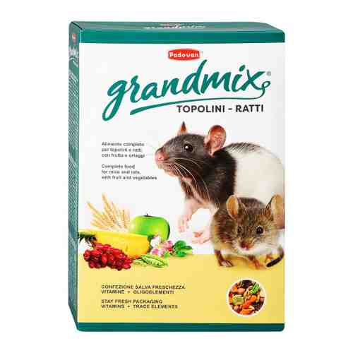 Корм Padovan Grandmix Topolini E Ratti для взрослых мышей и крыс 1 кг арт. 3418239